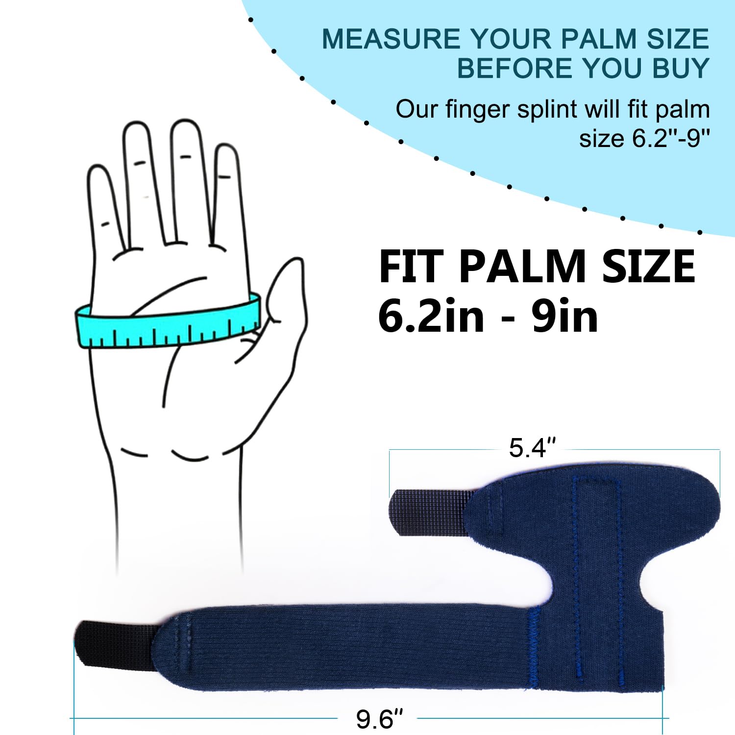 Finger Brace, Trigger Finger Splint for Index Middle Ring Pinky Finger Arthritis Pain, Tendon Injury, Broken Mallet Finger Stabilizer Supports for Dislocated Knuckle Immobilizer Wrap for - Image 5
