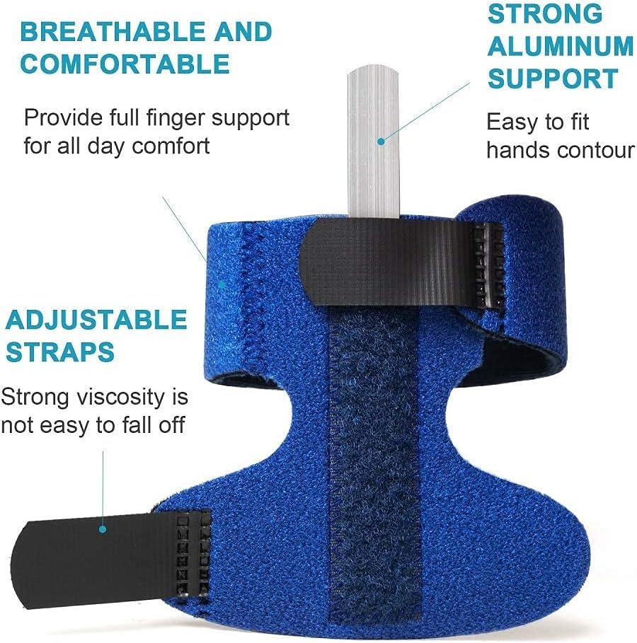 Finger Brace, Trigger Finger Splint for Index Middle Ring Pinky Finger Arthritis Pain, Tendon Injury, Broken Mallet Finger Stabilizer Supports for Dislocated Knuckle Immobilizer Wrap for - Image 6