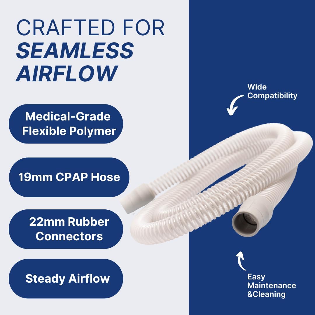 CPAP Hose Universal Tubing (6 ft) – Compatible with CPAP, BiPAP, and BiLevel Machines – Minimizes Mask Leaks, Reduces Discomfort – Durable, Flexible, and Designed for Restful Sleep - Image 4