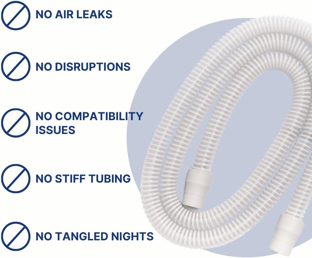 CPAP Hose Universal Tubing (6 ft) – Compatible with CPAP, BiPAP, and BiLevel Machines – Minimizes Mask Leaks, Reduces Discomfort – Durable, Flexible, and Designed for Restful Sleep - Image 5