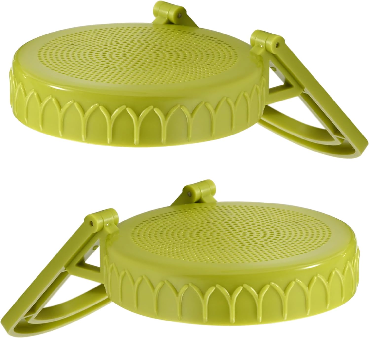 Sprouting Kit for Wide Mouth Mason Jars, 2-Pack BPA-Free One-Piece Sprouting Lids with Built-In Stand, Seed Germination Jar Sprouter Lid, Fits Wide Mouth Jars (3.38