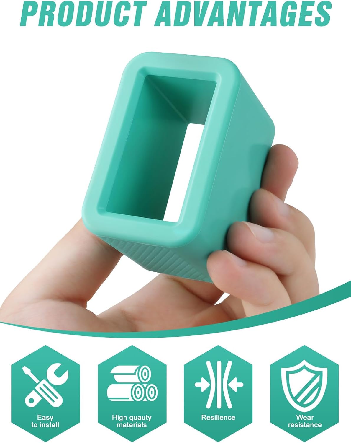 2 PCS Seat Belt Buckle Holder, Silicone Seatbelt Buckle Booster to Makes Receptacle Stand Upright for Easy Access (Mint Green) - Image 2