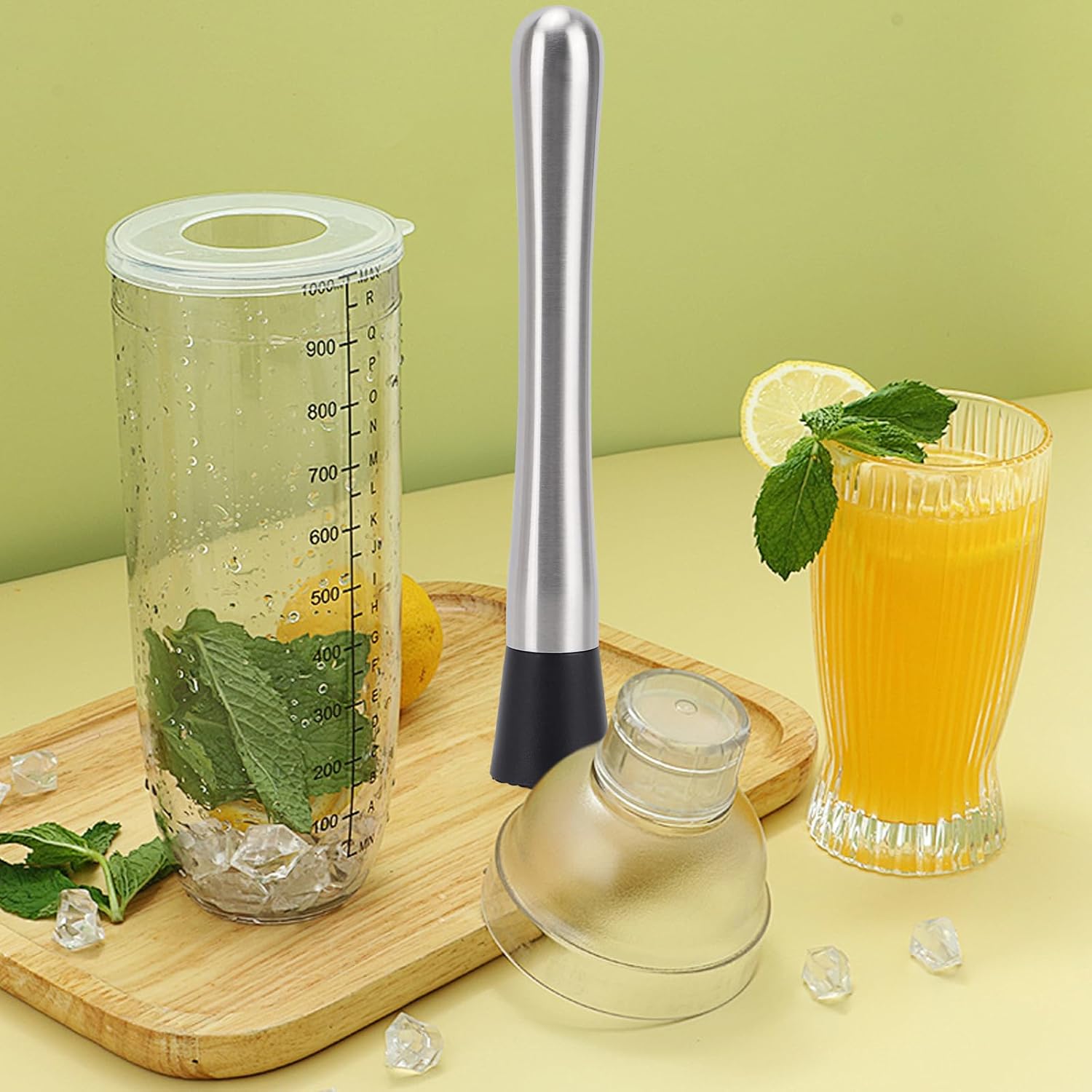 4 Pack Muddlers for Cocktail 304 Stainless Steel Fruit Crusher 8.3