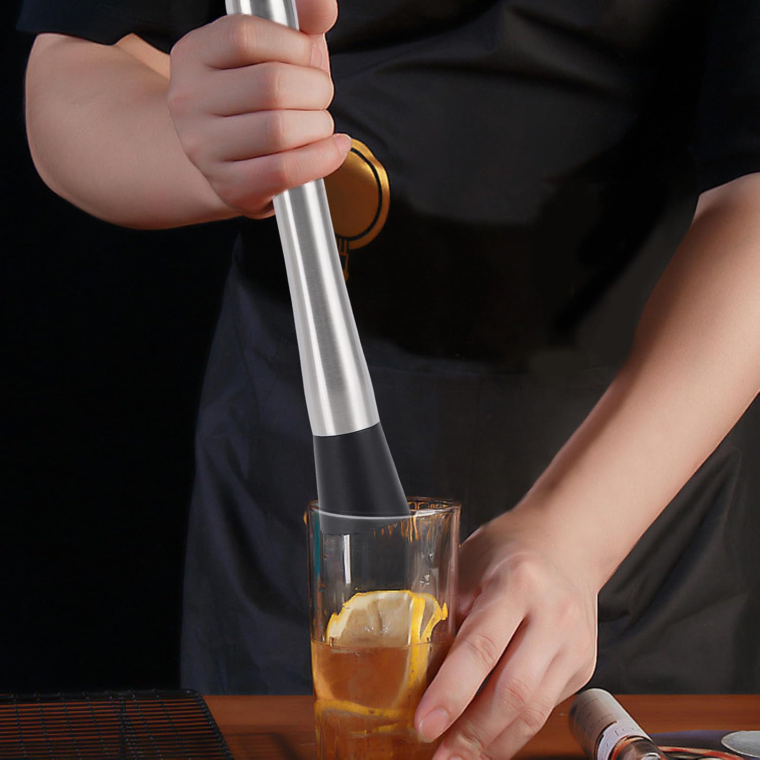 4 Pack Muddlers for Cocktail 304 Stainless Steel Fruit Crusher 8.3