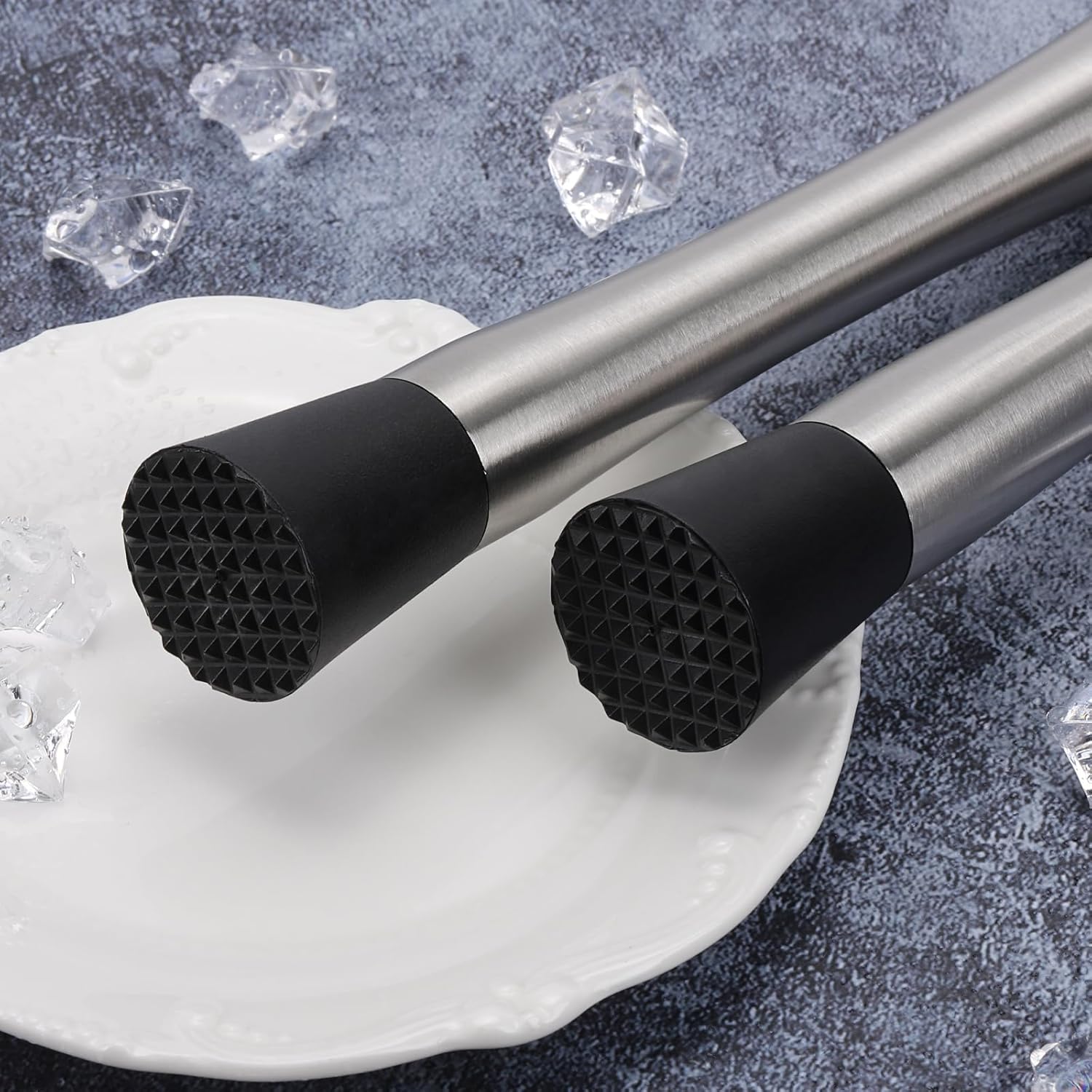4 Pack Muddlers for Cocktail 304 Stainless Steel Fruit Crusher 8.3