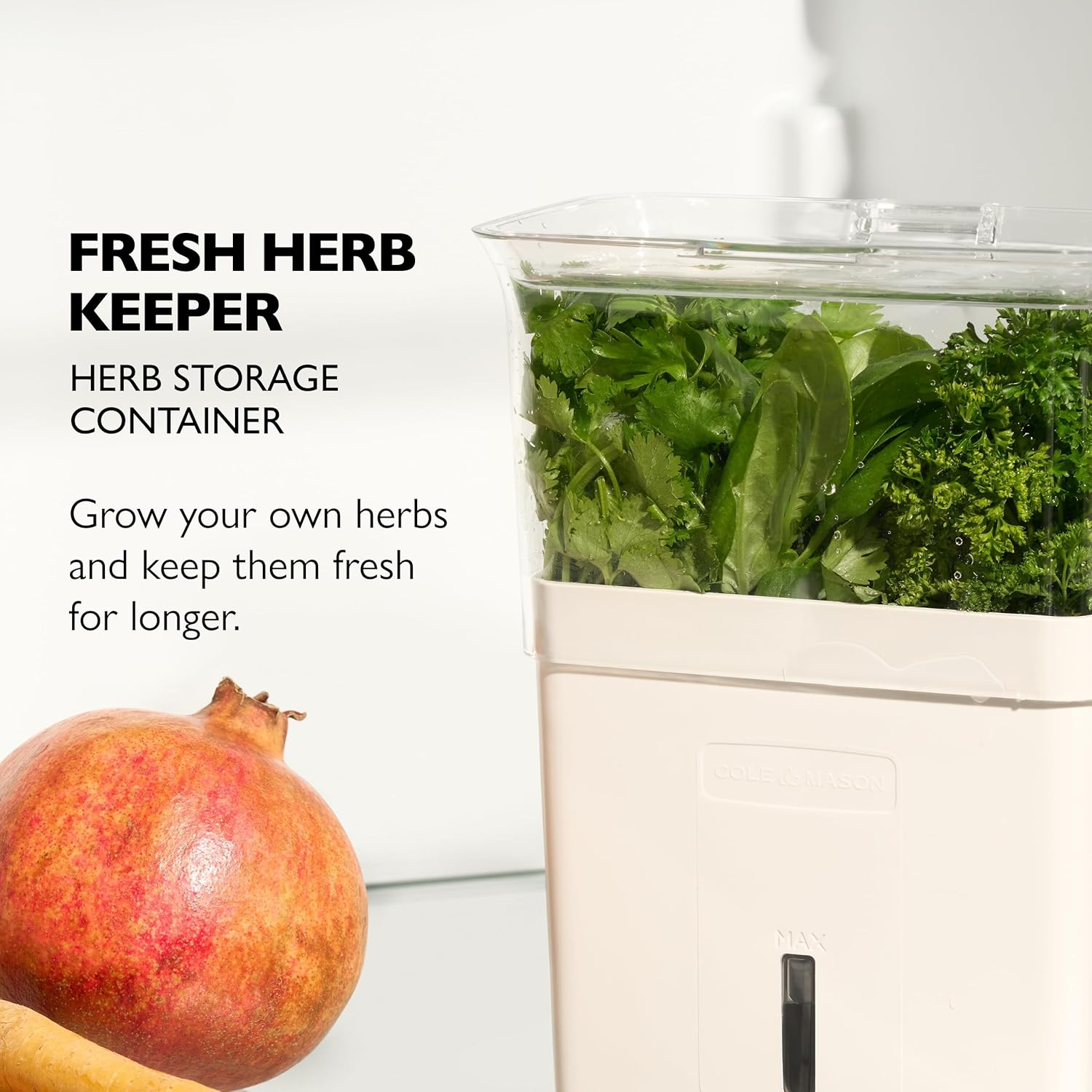 Fresh Herb Keeper - Acrylic Storage Container for Refrigerator - Storage for Herbs & Vegetables for Fridge - Fresh Herb Keeper - Image 2