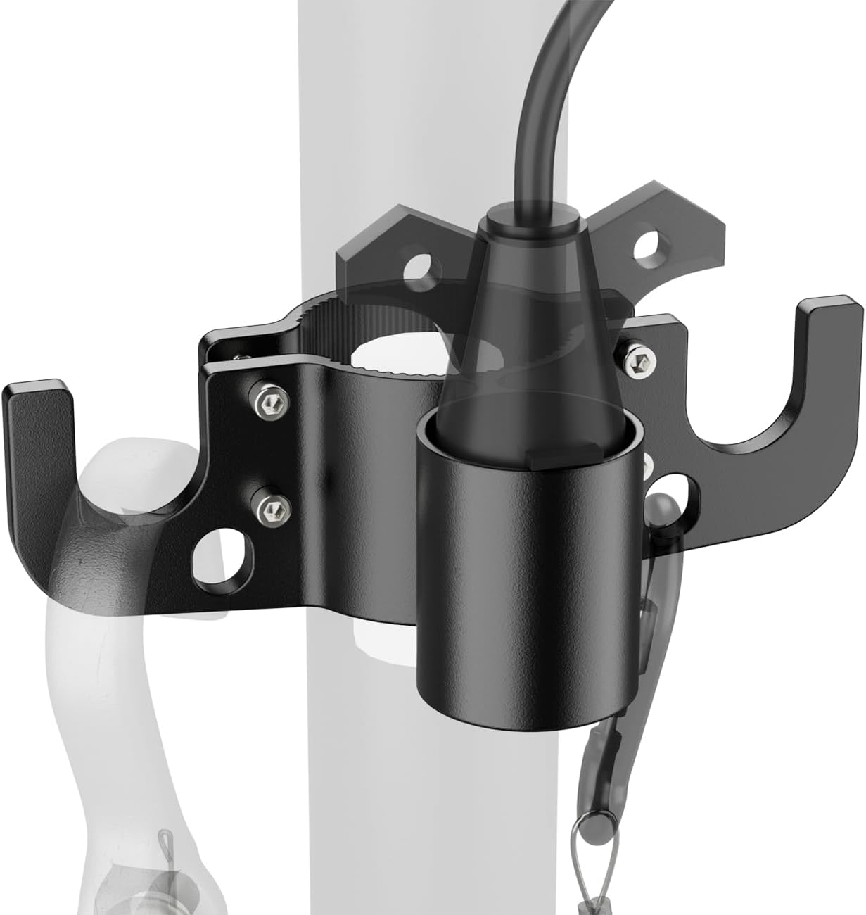 Aluminum Trailer Towing Chain Organizer with 7-Way Plug Holder- Heavy-Duty RV Tongue Jack Accessories - Image 1