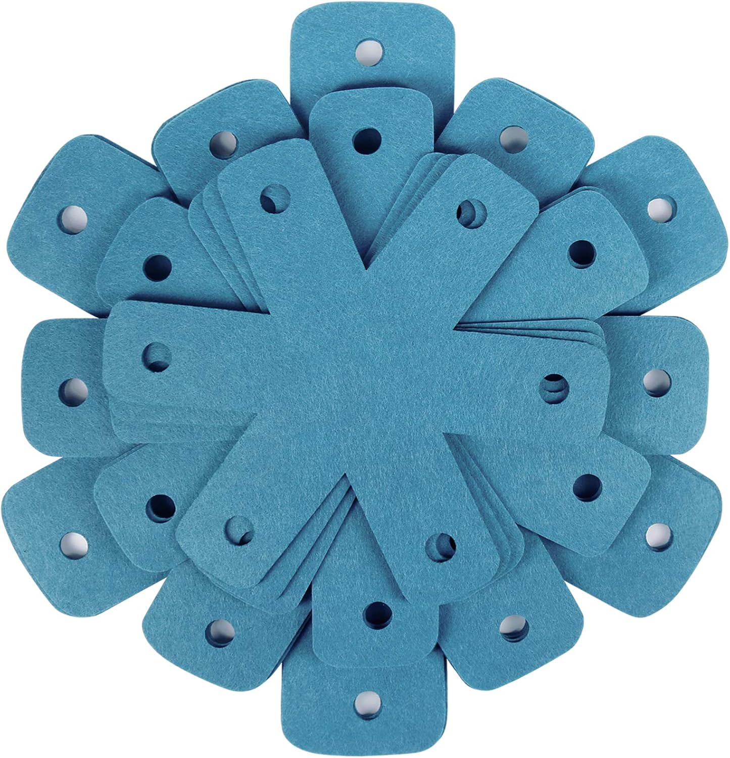 Pot Pan Protectors, Set of 12 and 4 Different Sizes, Larger & Thicker Cyan Pan Protector Pads, Pan Pot Separator Pads for Stacking and Protecting Your Cookware - Image 1
