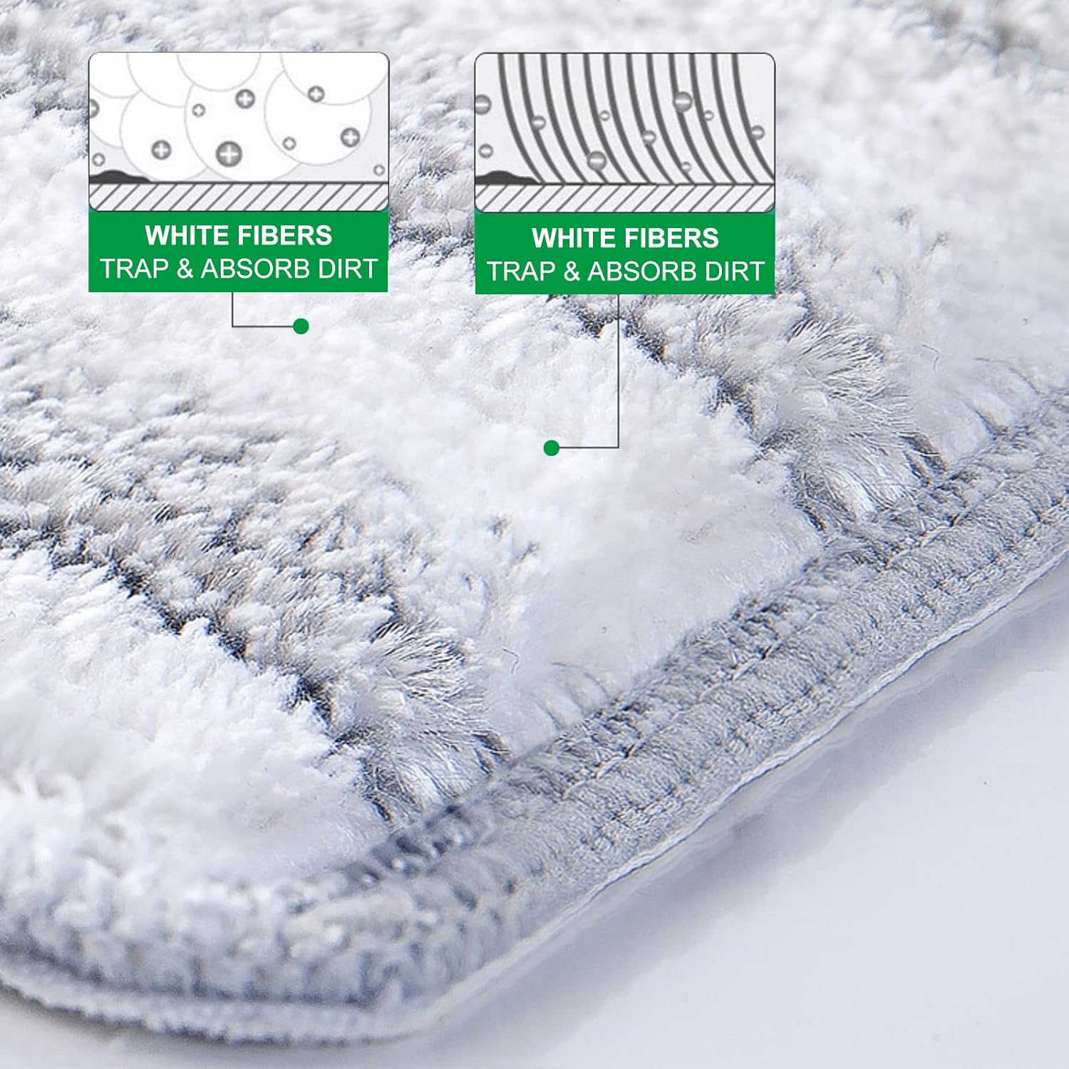 Flat Mop Pads, 3 Pack 13