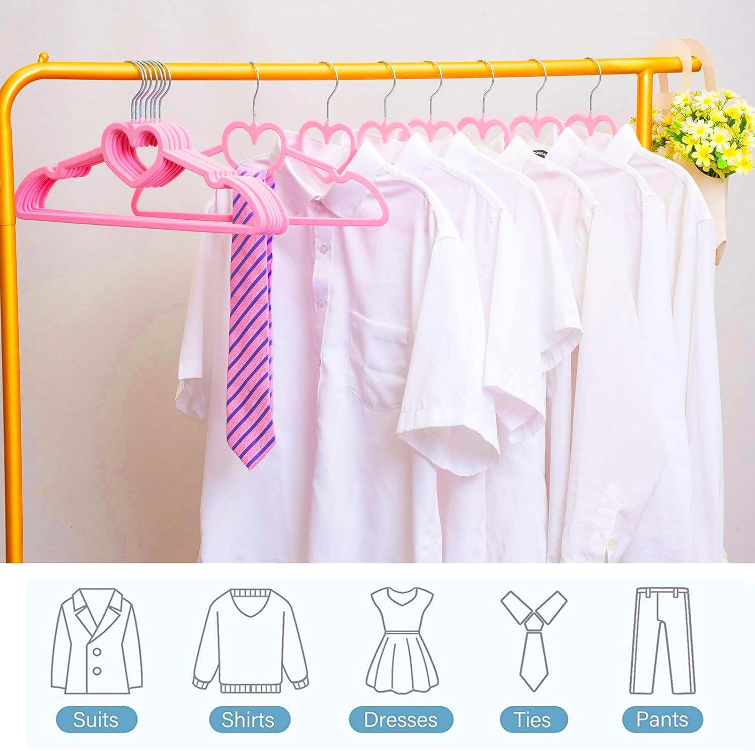 Velvet Hangers 20 Pack, 16