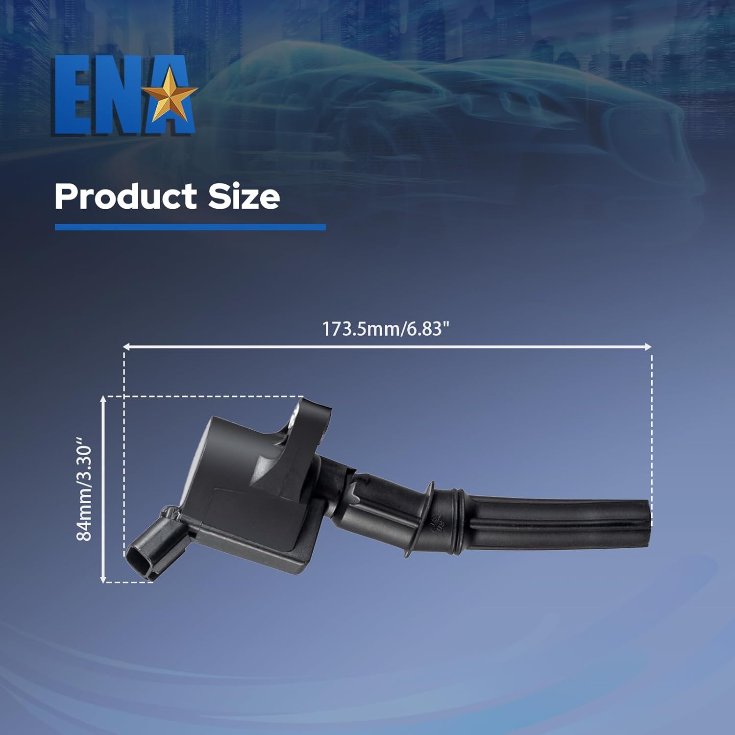 Set of 8 Curved Boot Ignition Coil Pack Compatible with Ford Lincoln Mercury 4.6L 5.4L V8 Replacement for DG508 C1454 C1417 FD503 1L2U12029AA I2LU-12A388-AA C1417 DG473 DG481 DG491 - Image 2