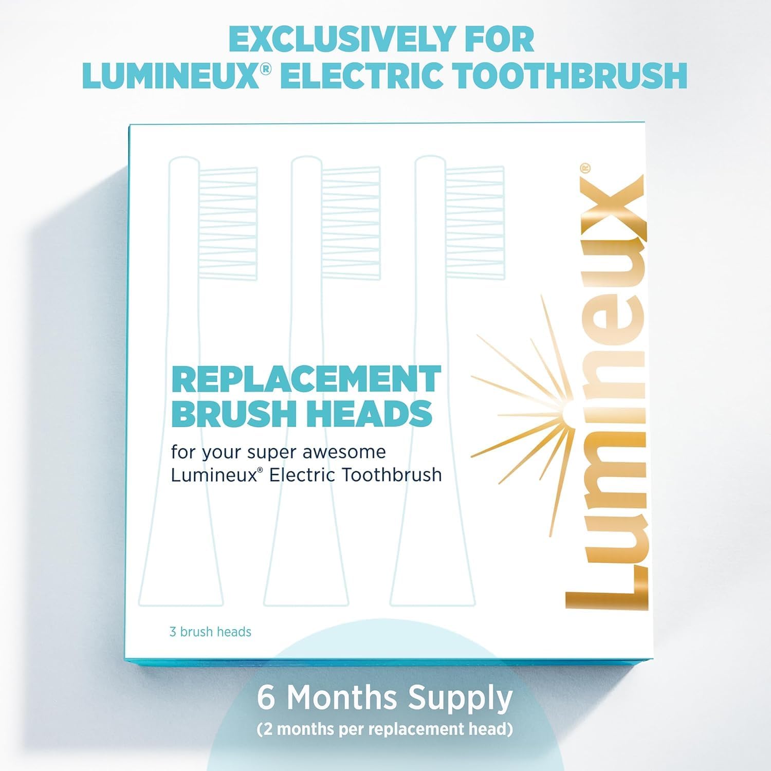 Bamboo Replacement Heads 3 Pack - Exclusive to  Sonic Electric Toothbrush - Soft Bristle Bamboo Heads - Made with Eco Loving Renewable Bamboo - Image 2