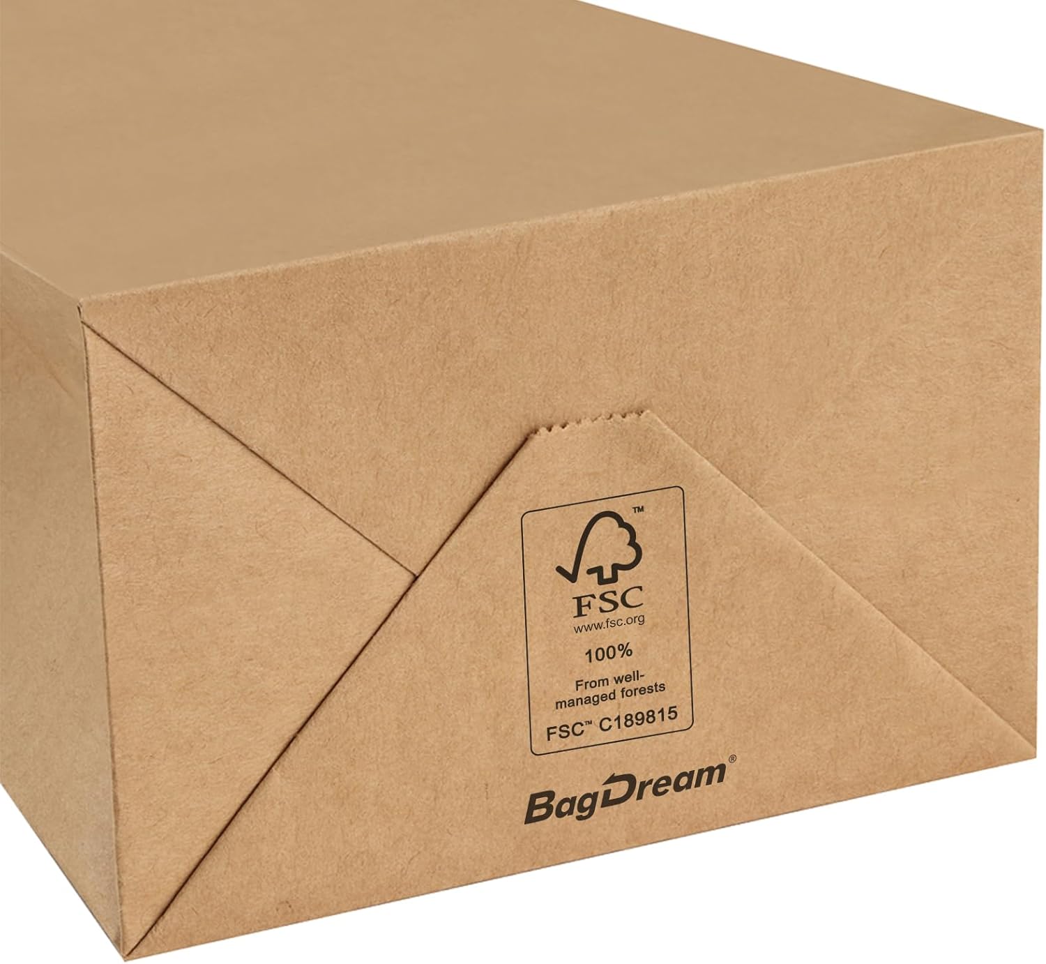 100 Pack 3.5x2.4x6.7 Inches Mini Gift Party Favor Bags Small Brown Gift Bags with Handles Bulk Recyclable Kraft Paper Sacks - Image 7