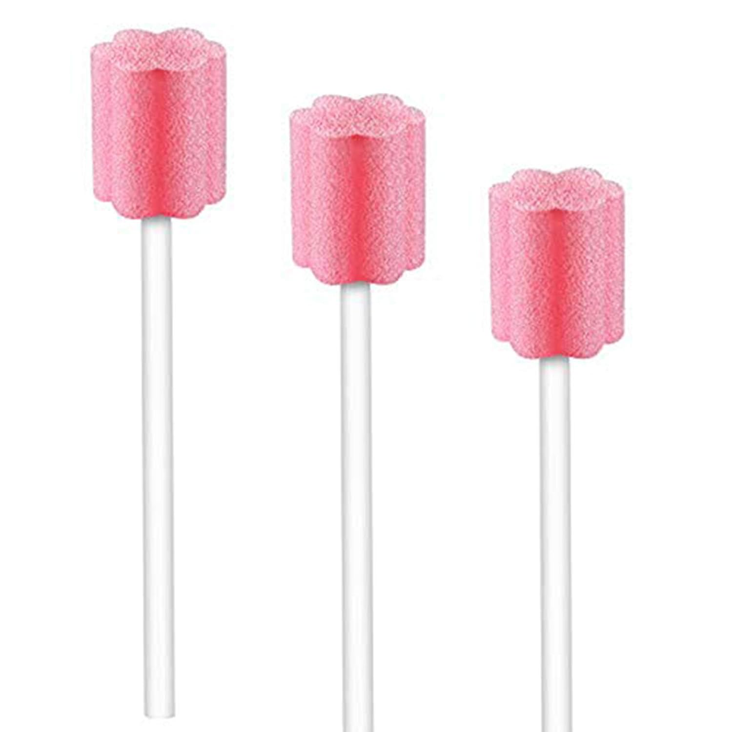 100PCS Disposable Mouth Swabs Sponge - Unflavored, Sterile Oral Swabs Dental Swabsticks for Mouth Cleaning - Image 1
