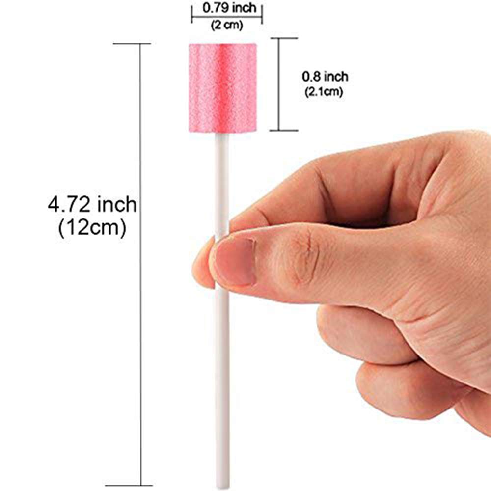 100PCS Disposable Mouth Swabs Sponge - Unflavored, Sterile Oral Swabs Dental Swabsticks for Mouth Cleaning - Image 3