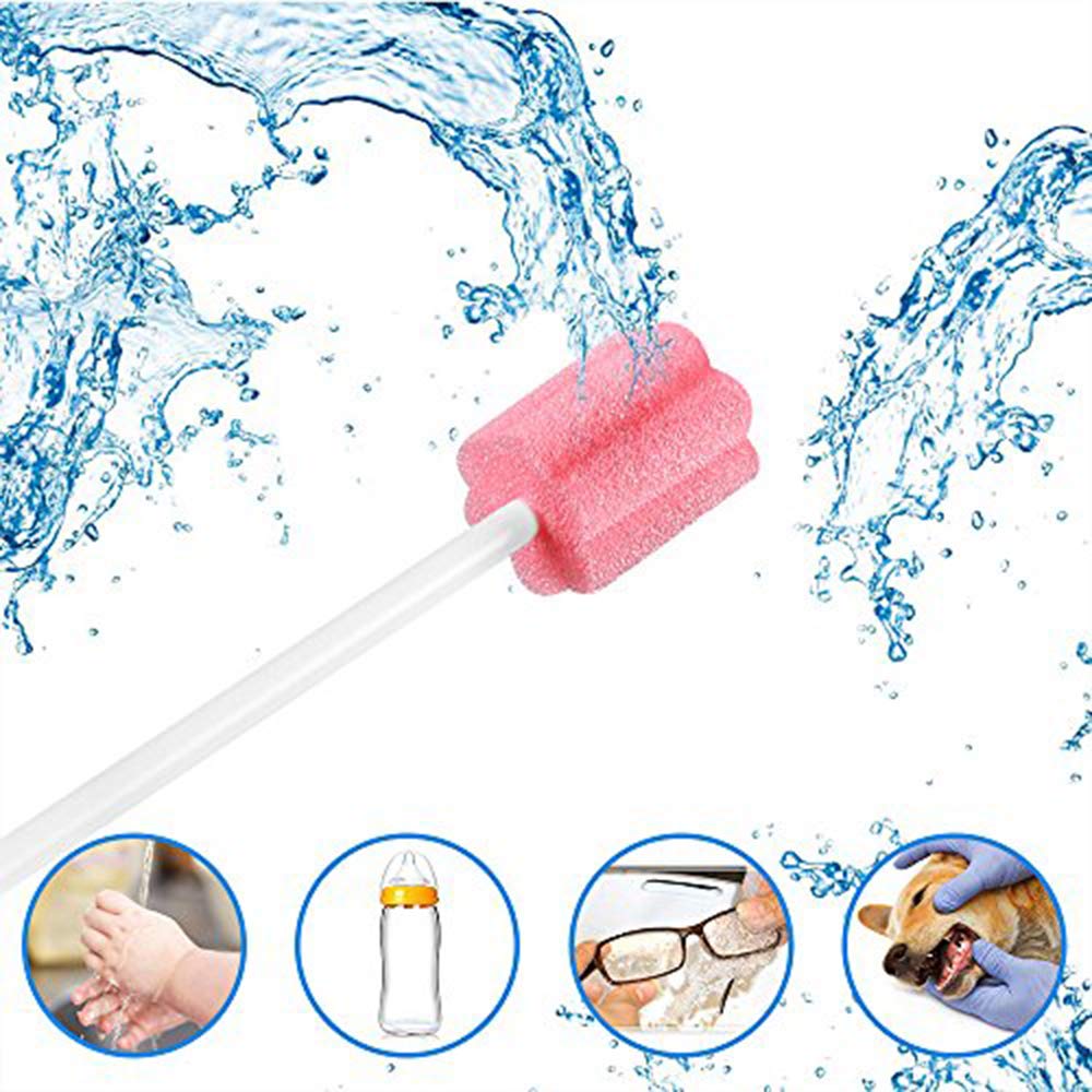 100PCS Disposable Mouth Swabs Sponge - Unflavored, Sterile Oral Swabs Dental Swabsticks for Mouth Cleaning - Image 6