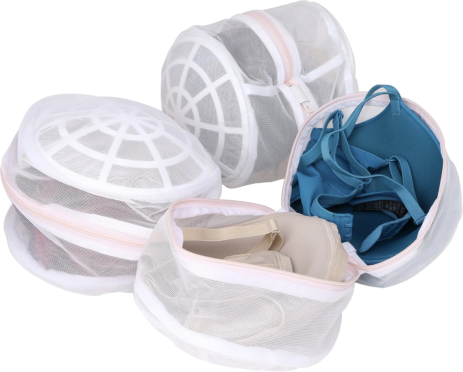 Premium Bra Wash Bag – Set of 3 Mesh Lingerie Laundry Bags for Delicates – Protects Bras, Underwear & Intimates in Washing Machine – Durable Zipper Closure – Regular Size - Image 1