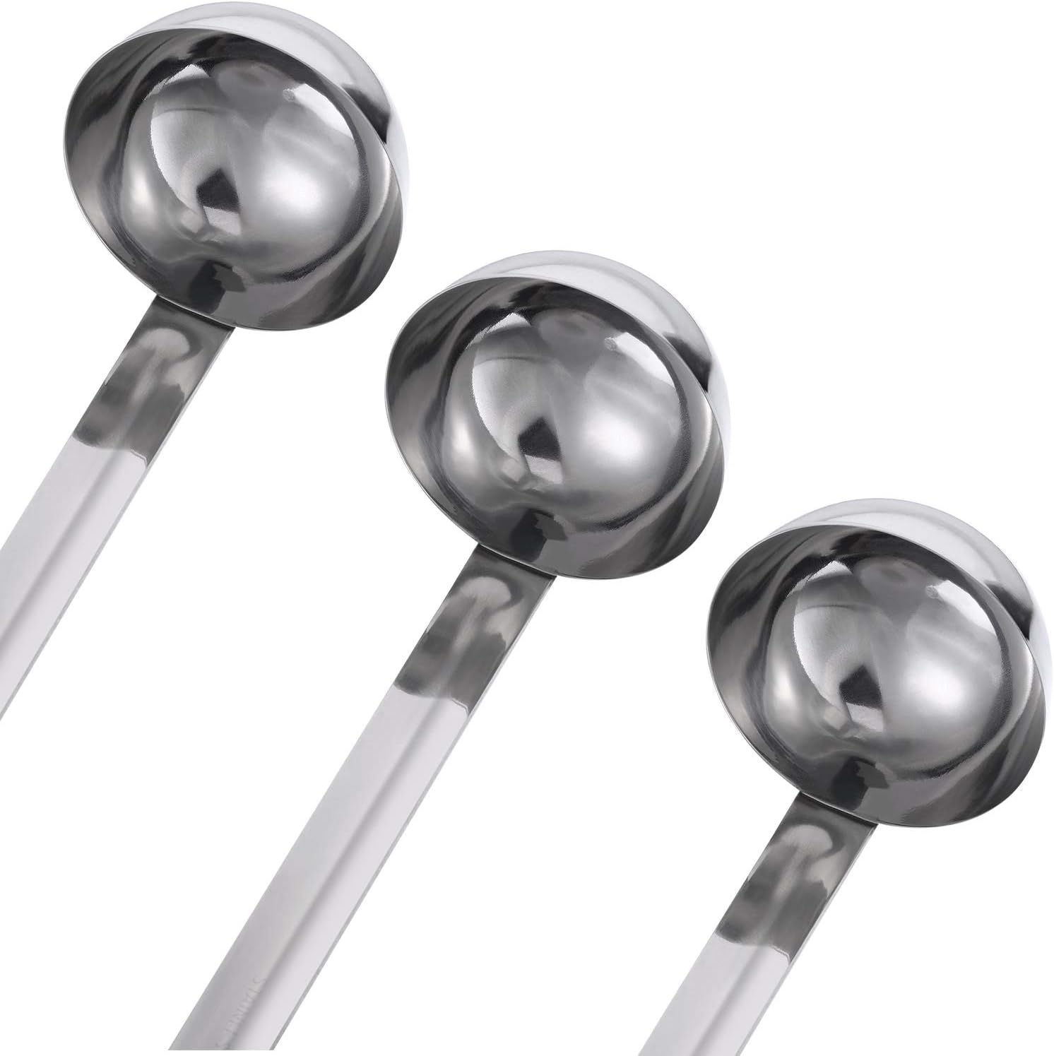 Stainless Steel Ladle Soup Handle Ladle with Pouring Rim for Kitchen Cooking Soup Sauce - Image 2