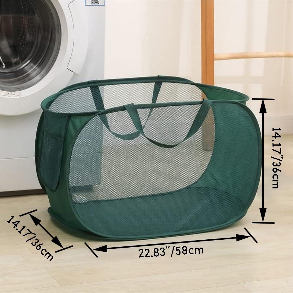4 Pcs Collapsible Laundry Baskets, Opening Laundry Hamper, Foldable Laundry Basket, Dirty Clothes Basket for Clothes & Home Organization - Image 5