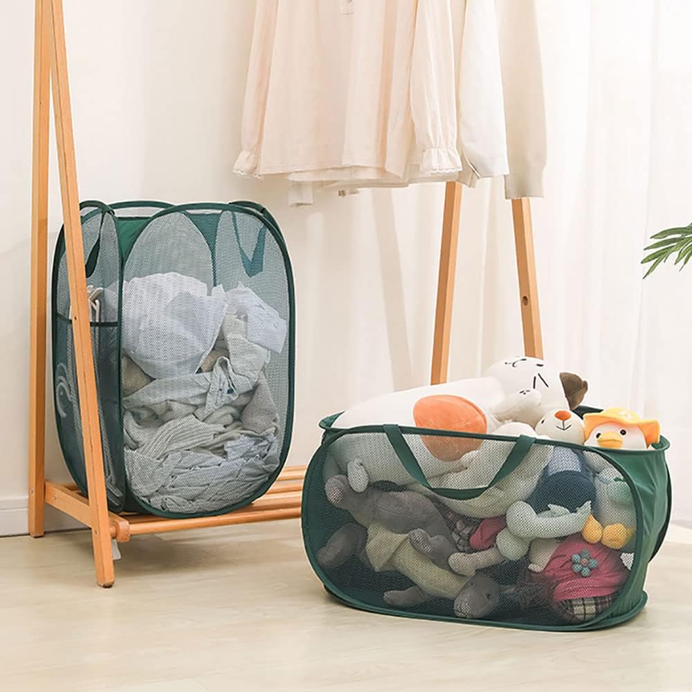 4 Pcs Collapsible Laundry Baskets, Opening Laundry Hamper, Foldable Laundry Basket, Dirty Clothes Basket for Clothes & Home Organization - Image 6