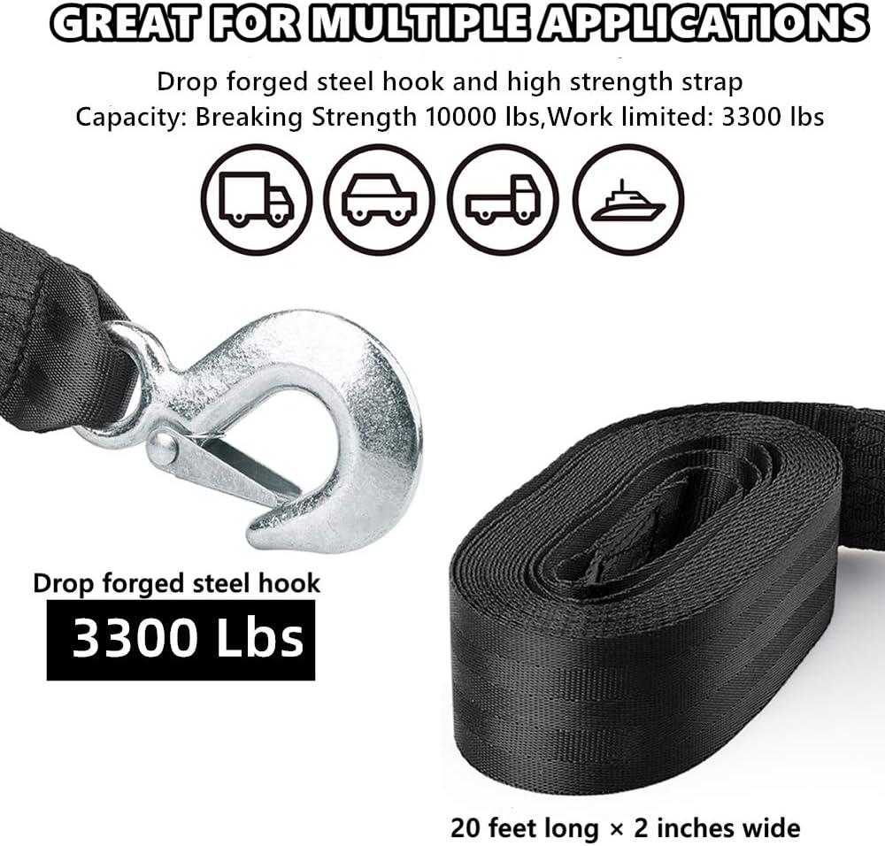 Trailer Winch Strap 2