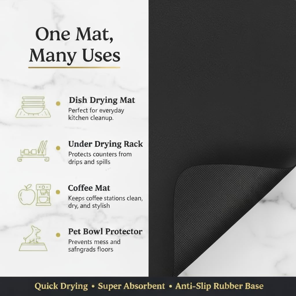 Dish Drying Mat Super Absorbent – 12