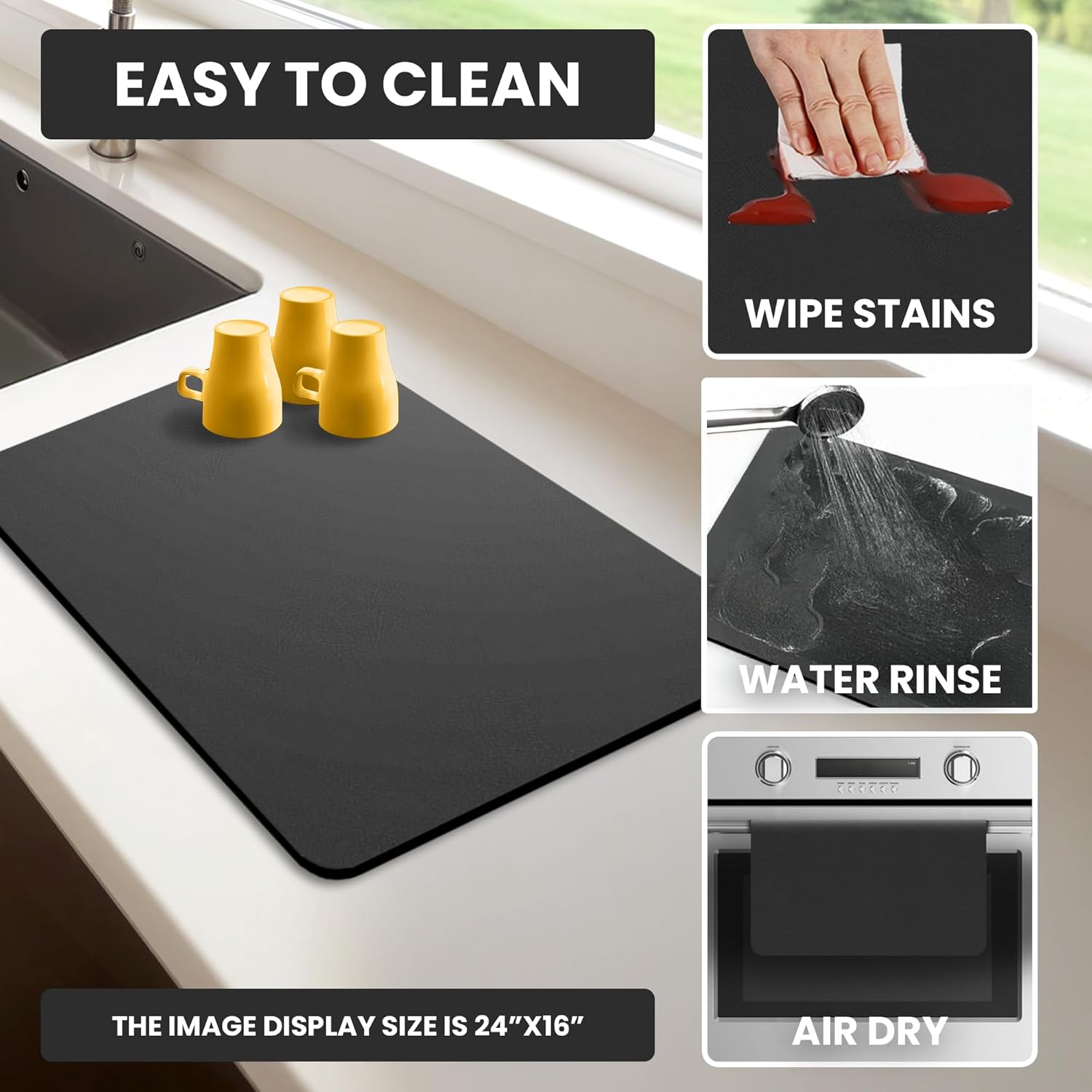 Dish Drying Mat Super Absorbent – 12