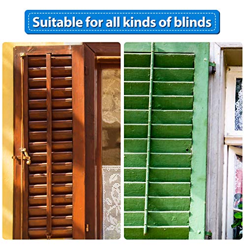 40 Pieces Plantation Shutter Repair Kit Replacement Louvers Staples Window Blind Tilt Rod Operable Plantation Silver Missing Metal Indoor Louver Staples Tools Repair(0.6 x 0.19) - Image 6