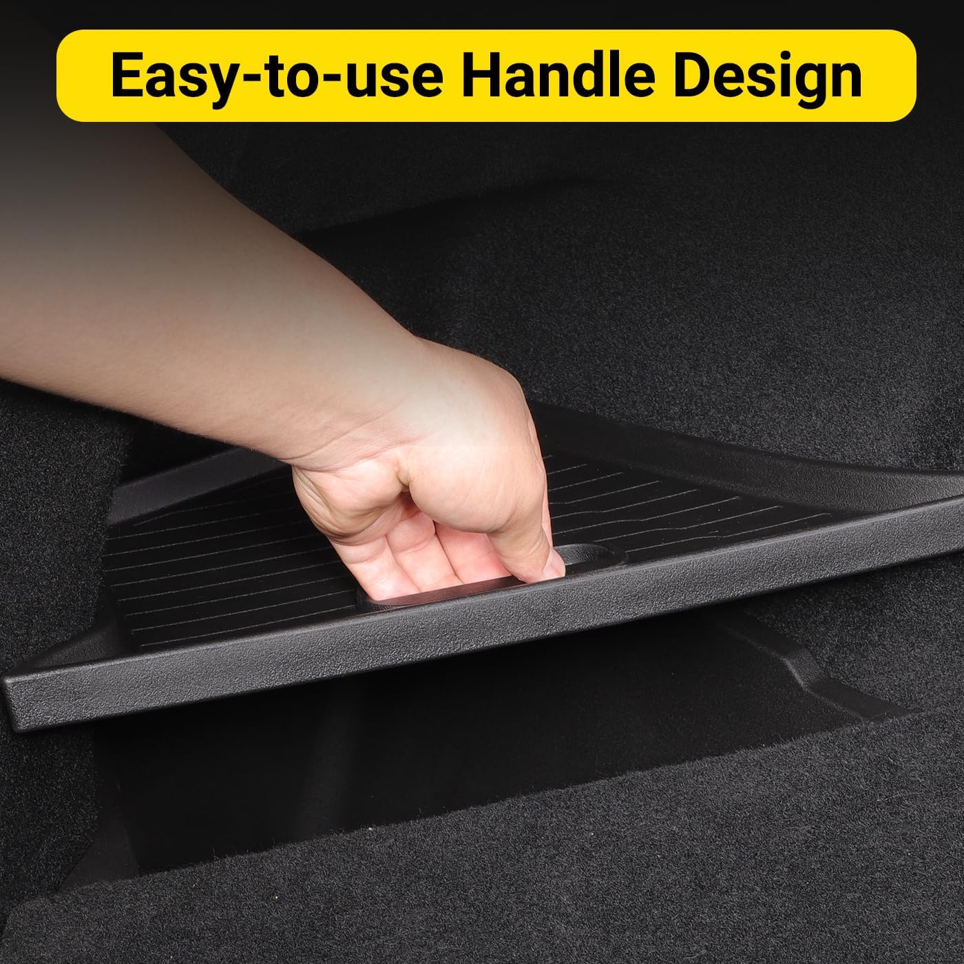 New 2025 2026 Model Y Juniper Rear Trunk Storage Bins with Lids 2PCS Refresh Model Y Rear Trunk Storage Box TPE Waterproof Trunk Organizer for Model Y Juniper Interior Accessories - Image 5