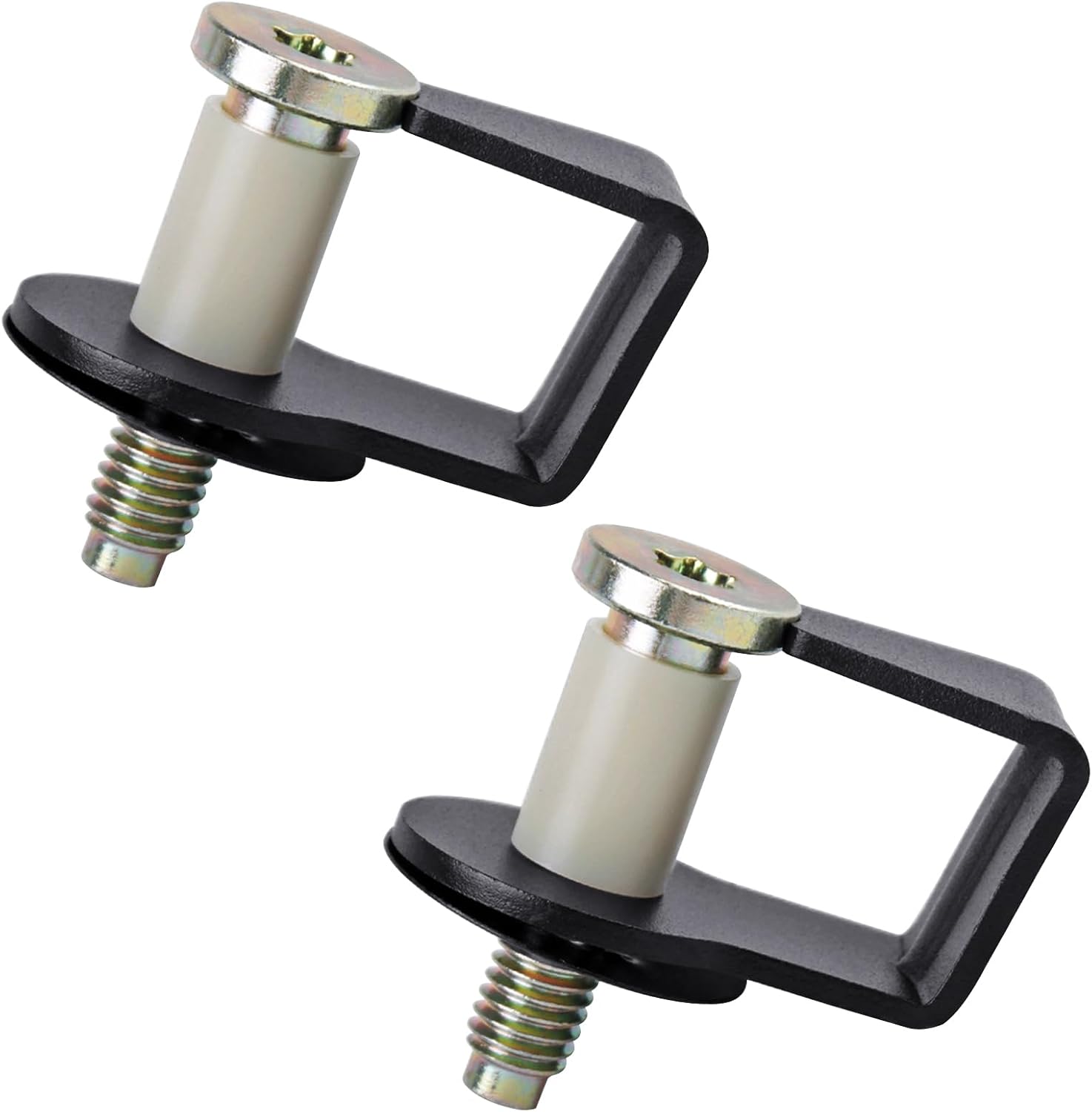 2 Pack Door Striker Bolts Set Includes Bushing Compatible with 1980-1997 Ford / 1987-89 Lincoln / 1981-90 Mercury Door Latch Lock Striker Bolts Replace E9AZ5422008A / 38448 - Image 1