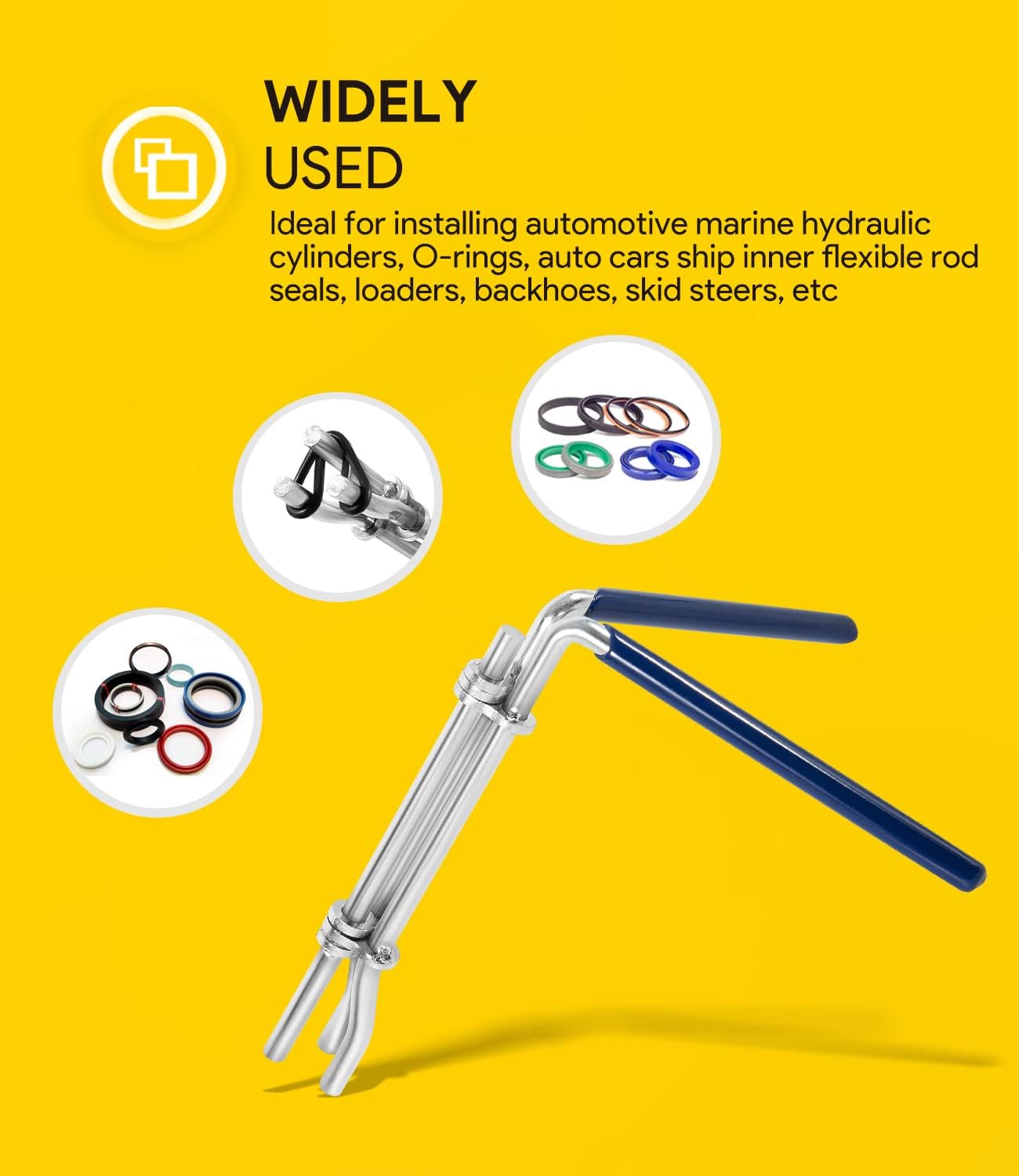 3 Pack Hydraulic Seal Installation Tools, Hydraulic Cylinder Piston Repair Seal Kit, U-Cup Rod Seal Installation Tool Kits Upgraded Seal Twistor Install Tool Set - Image 7