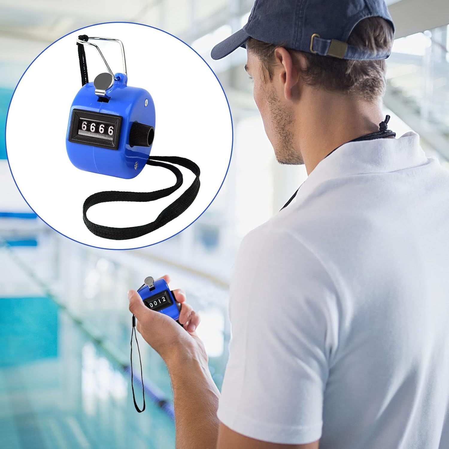 Handheld Mechanical Counter Clicker, 5 Pcs 4-Digital Number Tally Click Counter for School Event Golf Sports Office Stadium - Image 5
