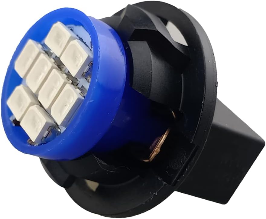 T10 194 168 Dash Instrument White LED Light Bulbs Bright Panel Gauge Cluster Dashboard Bulbs 10Pcs/Set (Blue) - Image 5