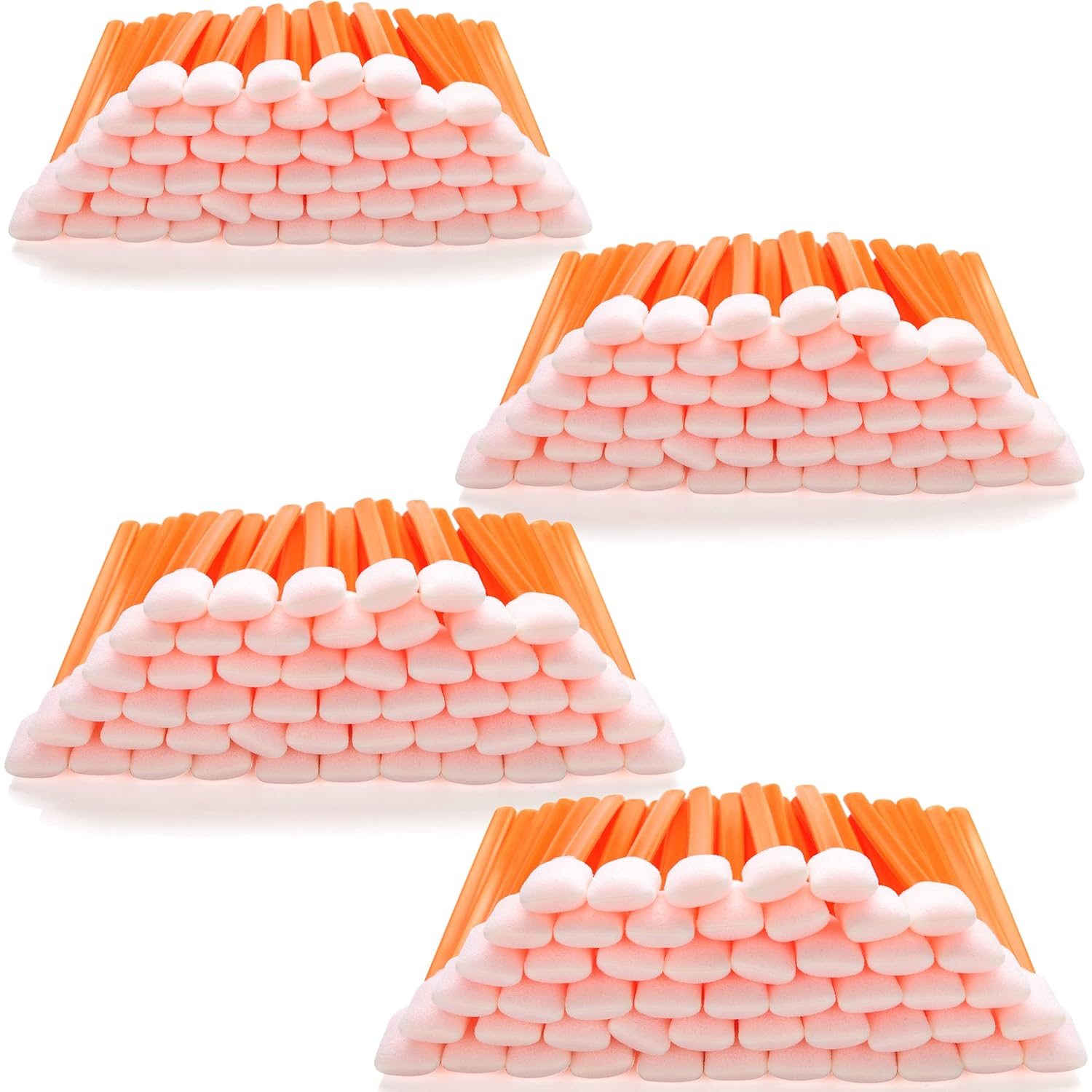Foam Cleaning Swab Sticks (200 pcs Large Rectangular Foam Tips, 5.25