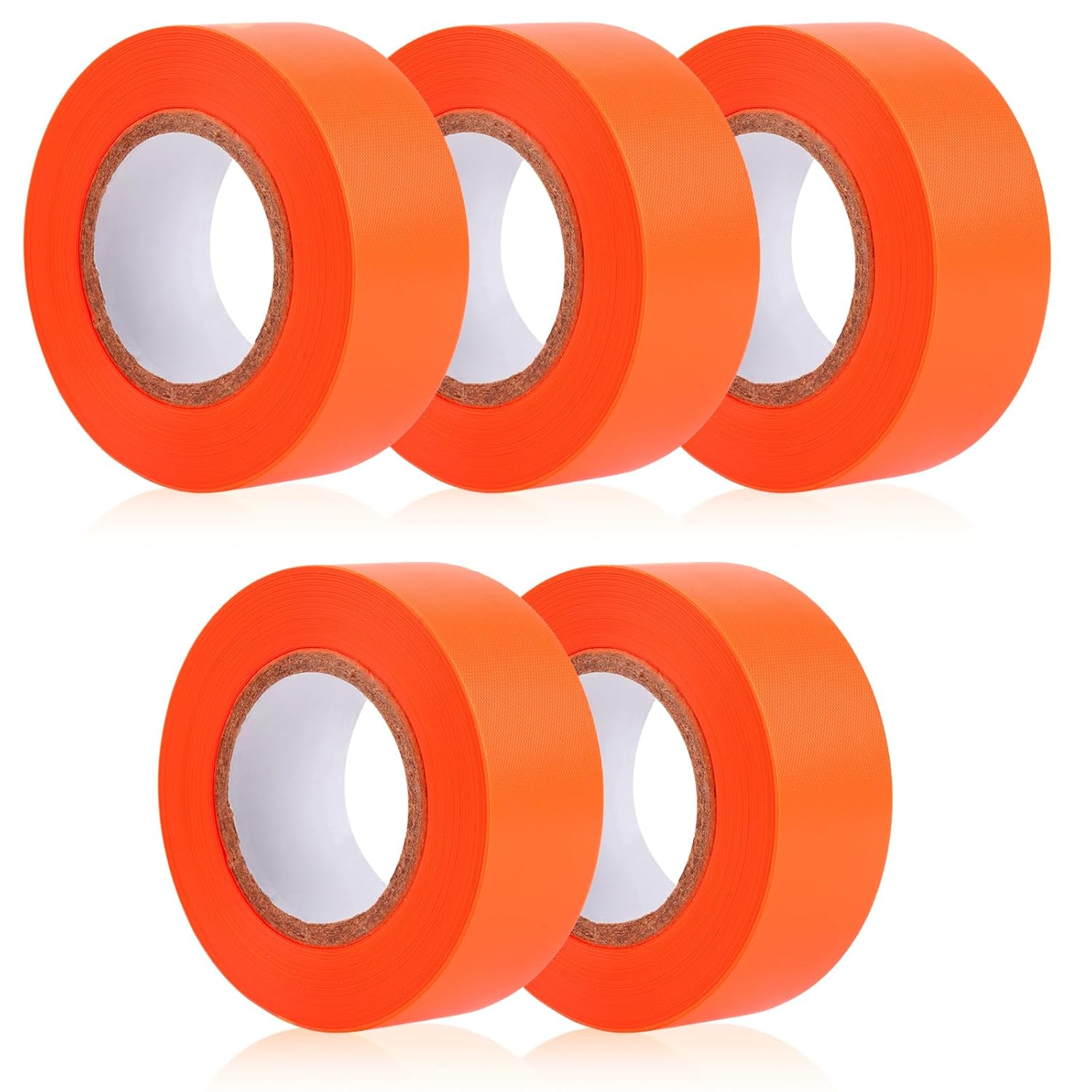 5 Pack Orange Flagging Marking Tape, 1