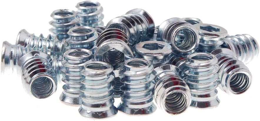 1/4-20 Hex Drive Threaded Inserts for Wood - 40 Pieces - Image 4