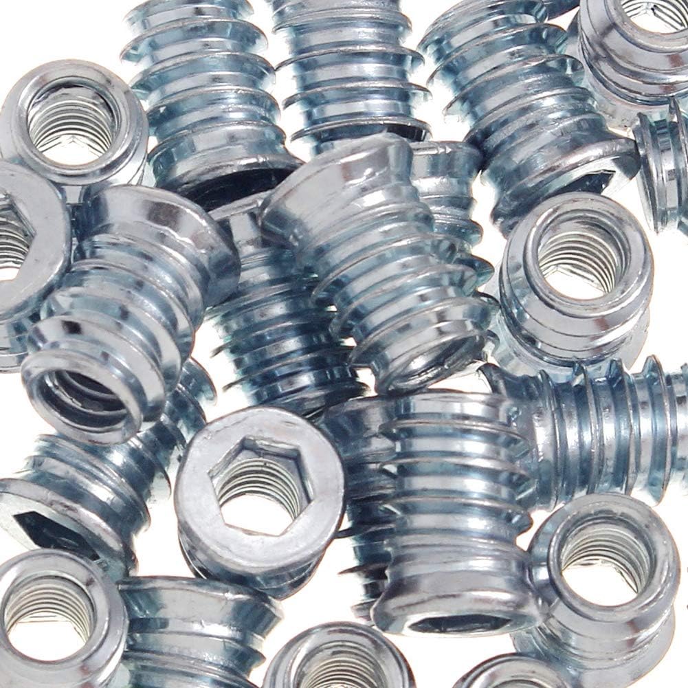 1/4-20 Hex Drive Threaded Inserts for Wood - 40 Pieces - Image 6