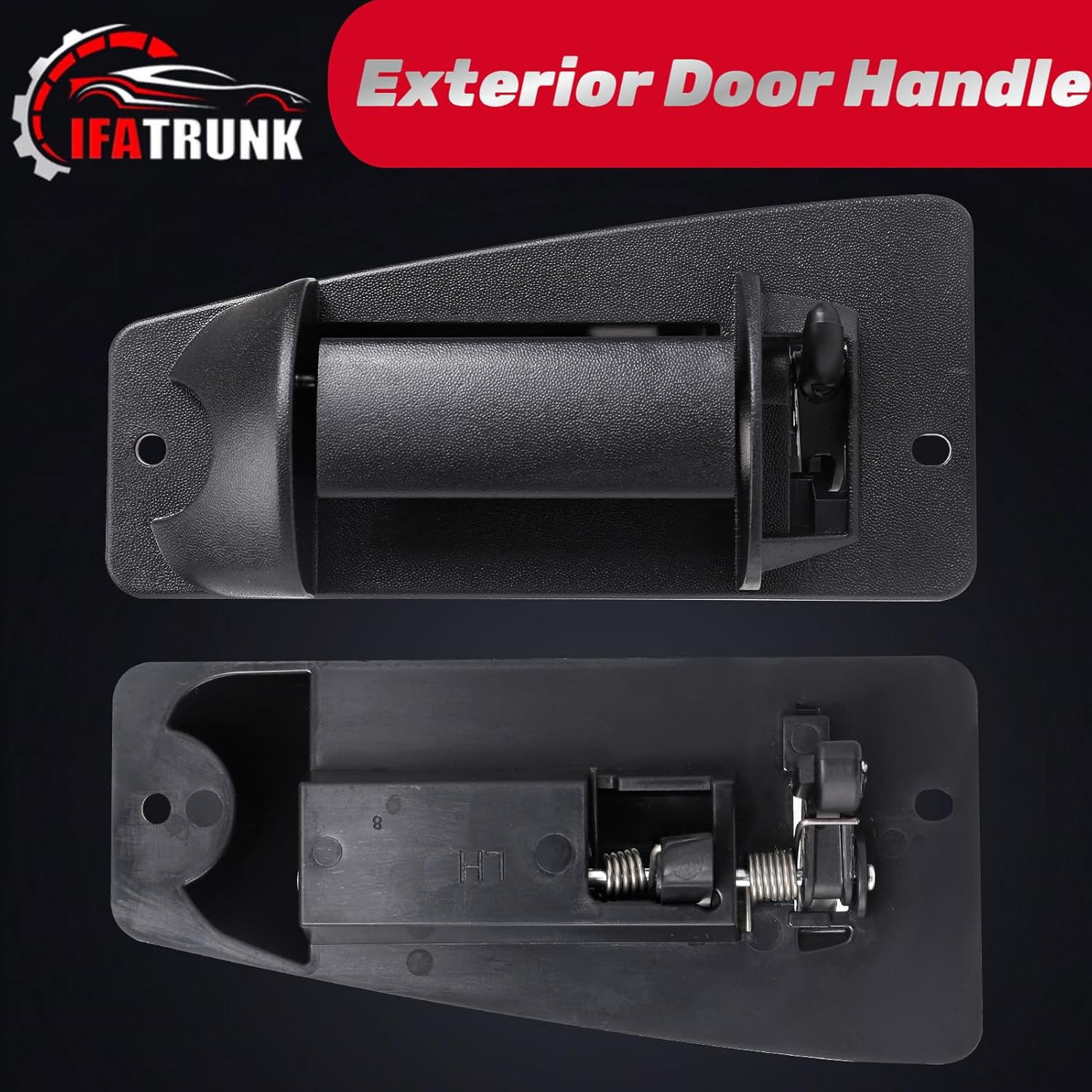 Extended Cab Exterior Door Handle Rear Left Driver Side for 1999 2000 2001 2002 2003 2004 2005 2006 2007 Chevy Silverado GMC Sierra 1500 2500 3500, Replace GM1520115, 15758172 - Image 7