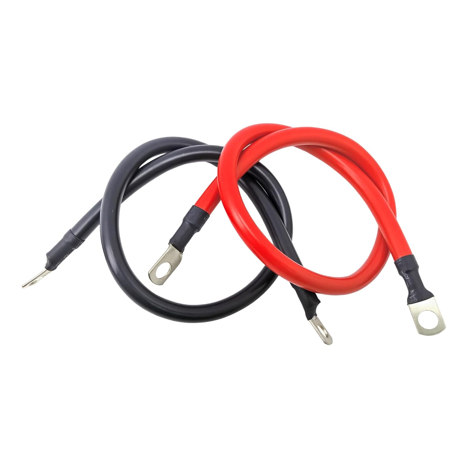 2 AWG Battery Cable 2Gauge Pure Copper Battery Inverter Cables with 5/16 in Lugs Both Ends Power Inverter Wire Set for Automotive Solar Power Inverter Marine Boat RV Car Motorcycle (1FT) - Image 7