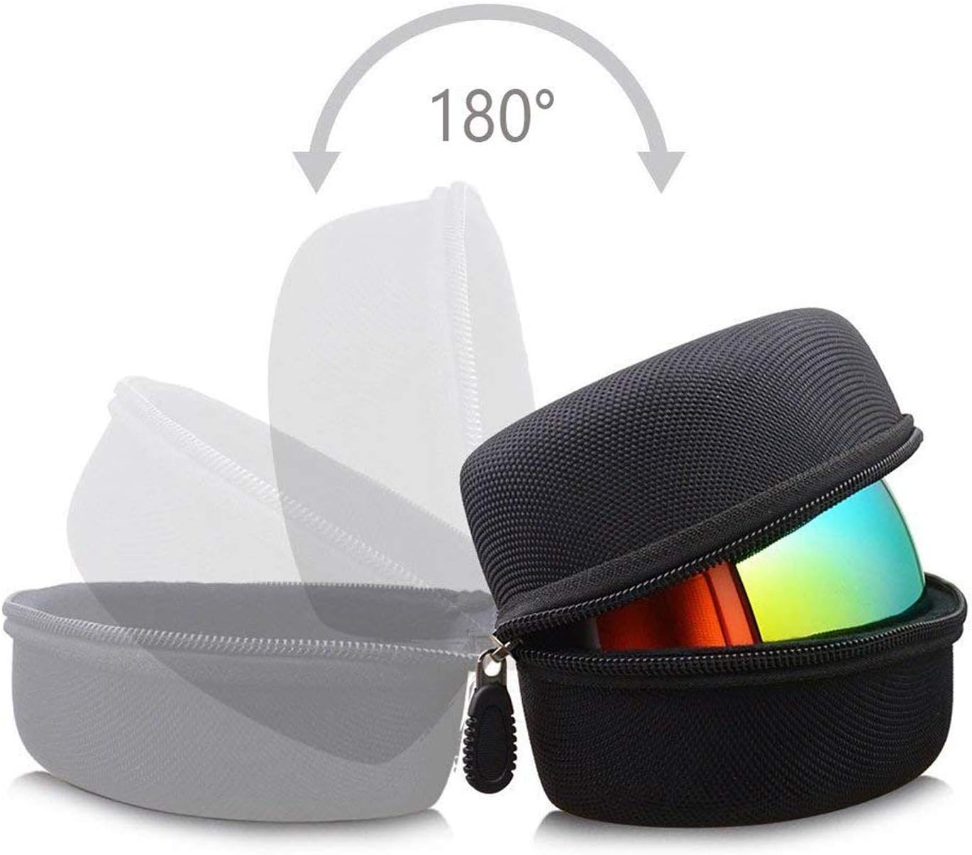 Big Large Hard Sports Glasses Case, SKI Snowboard Snow Goggles Box, Sports Glasses Storage Holder - Image 3
