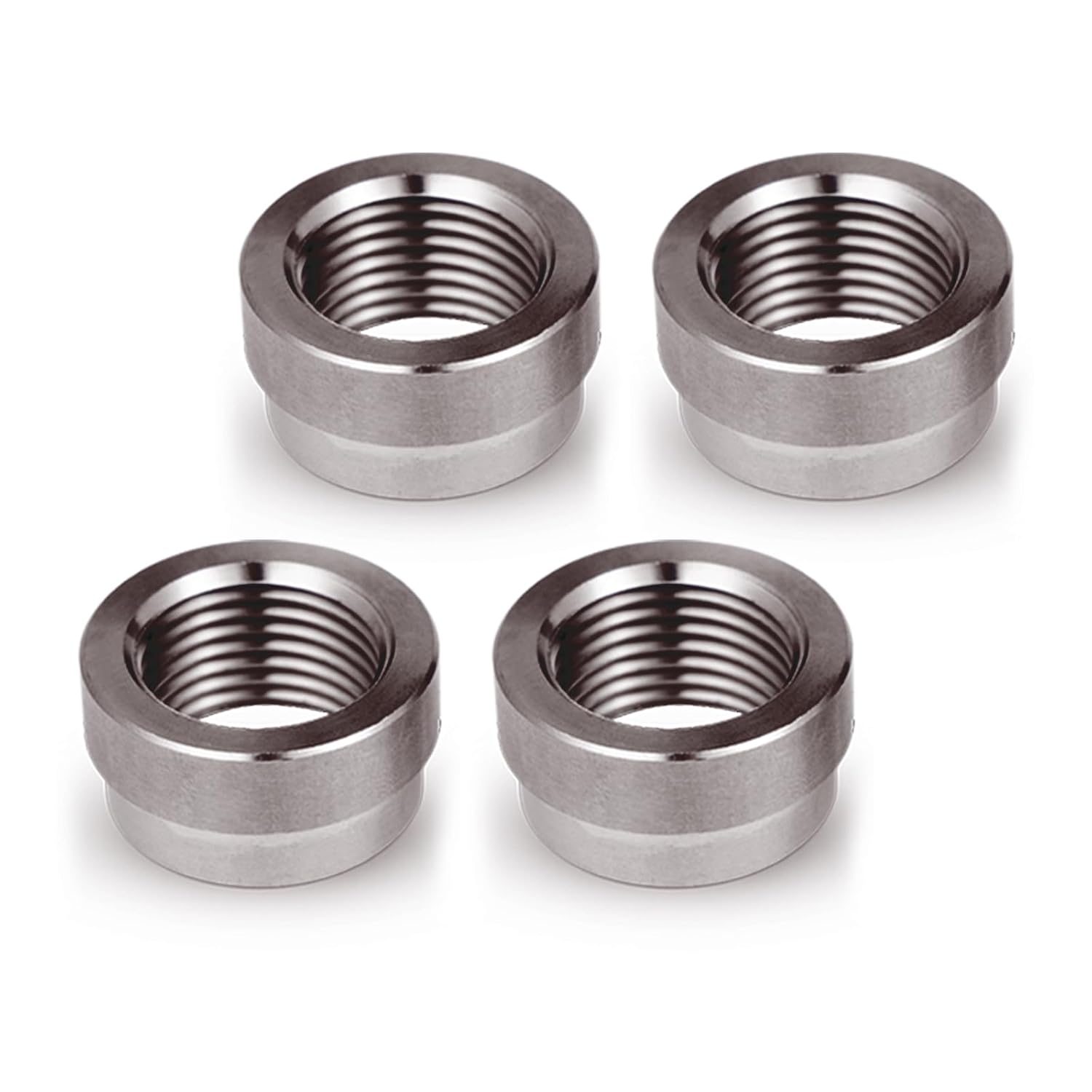 4 Pcs O2 Sensor Bung, 304 Stainless Steel M18x1.5 O2 Bung Weld in, Oxygen Sensor Bung Stepped Style - Image 1