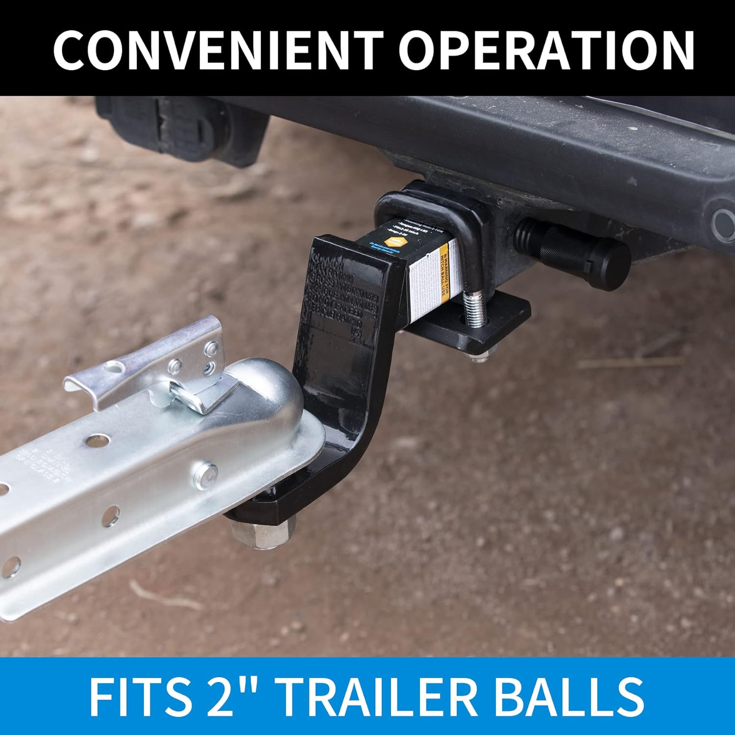 Straight Trailer Tongue Coupler for 2