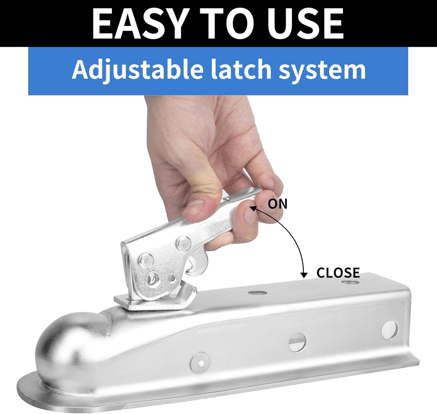 Straight Trailer Tongue Coupler for 2