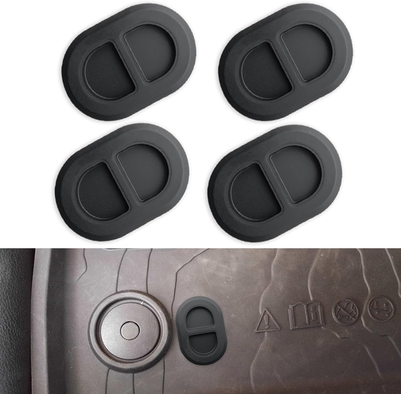 Floor Pan Drain Plug for Jeep Wrangler JK JL 2014-2025 and Gladiator JT 2020-2025,Floor Pan Body Plug for Jeep,4Pcs - Image 3