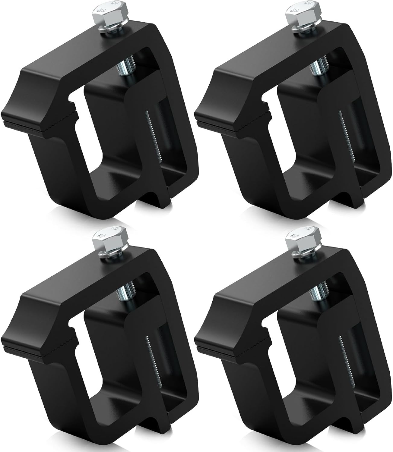 Heavy Duty Camper Shell Clamps - Truck Topper Ladder Rack Clamps for Dodge Dakota Ram 1500 2500 3500, F150 F250, Titan, Tundra (4 Pack) - Image 1