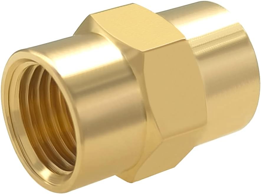 10PCS Brass Coupling 1/4
