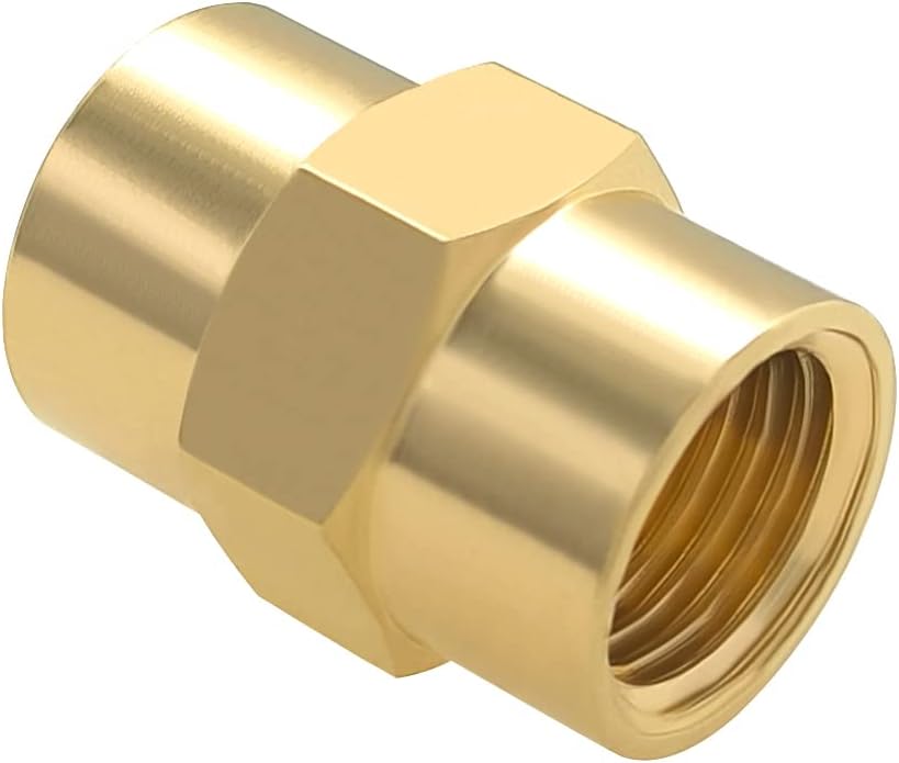 10PCS Brass Coupling 1/4