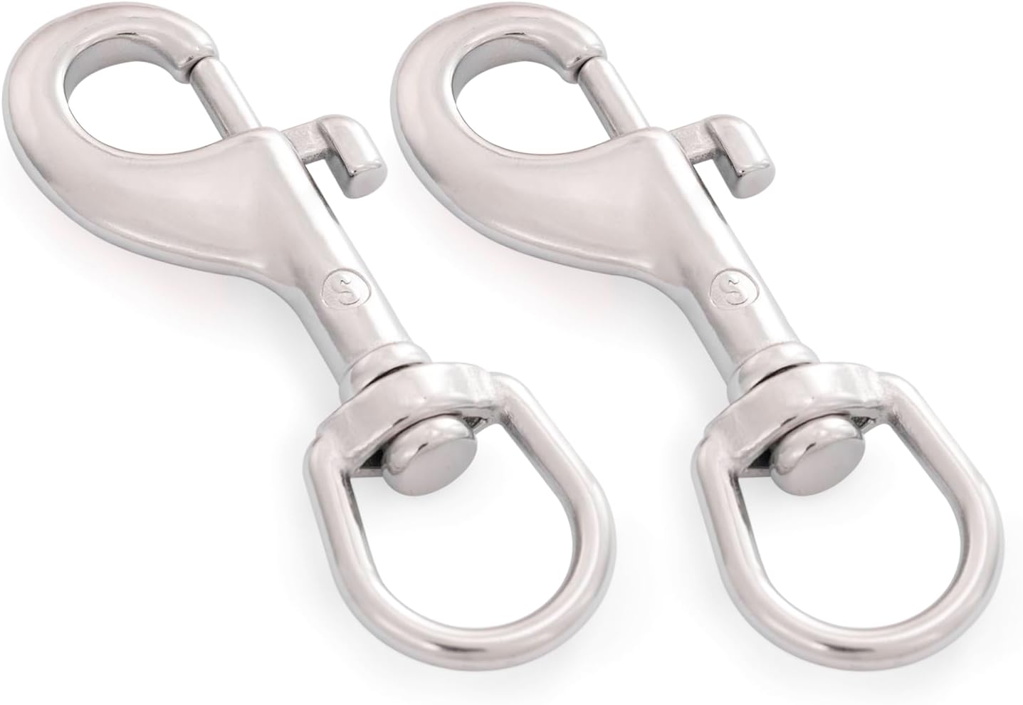 SHONAN 3.5 Inch Swivel Eye Snap Hook, 2 Pack Marine Grade Scuba Bolt Snap, Single Ended Stainless Steel Flag Clips Swivel Snaps for Scuba Diving, Flag Pole Rope, Dog Leash, Camera Strap - Image 6