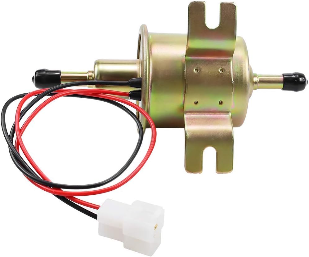 Electric Fuel Pump 12V Universal Low Pressure 12 Volt Transfer Inline Fuel Pump for Lawn Mower Carburetor Gas Diesel Engine 2.5-4psi HEP-02A - Image 5