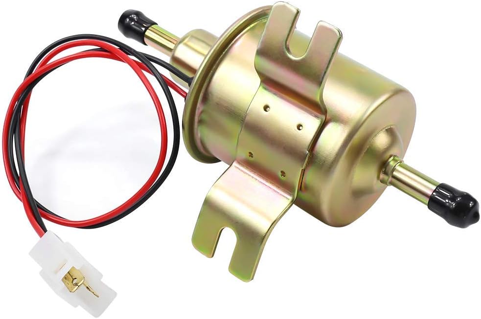 Electric Fuel Pump 12V Universal Low Pressure 12 Volt Transfer Inline Fuel Pump for Lawn Mower Carburetor Gas Diesel Engine 2.5-4psi HEP-02A - Image 6